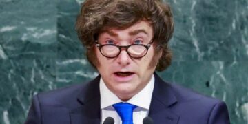 Javier Milei en la AGNU, en Nueva York, el 24 de septiembre. Kena Betancur (EFE).