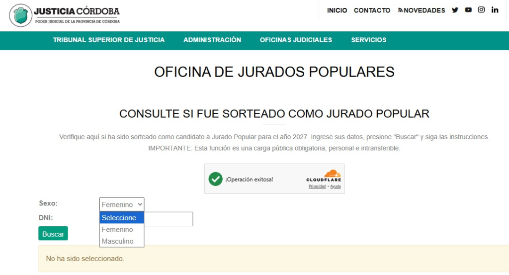 Publicaron el listado de jurados populares para 2027: cómo consultar si fuiste sorteado