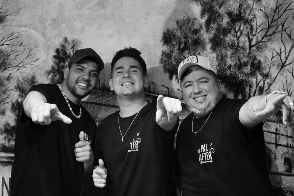 Integrantes de Pal After Cumbia: Matías Garzón, Marcelo Guerra y Fernando Ledesma.