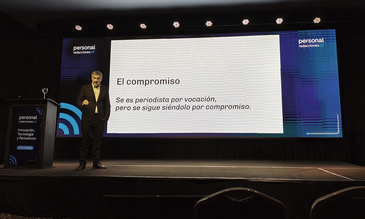 Personal presentó a Fernando Belzunce en Rosario: "El periodismo frente al algoritmo”