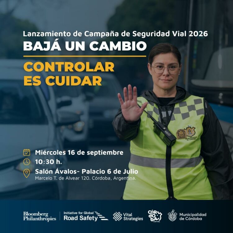 La Municipalidad de Córdoba lanzó una nueva campaña para promover el respeto de las velocidades y conductas responsables en las calles.