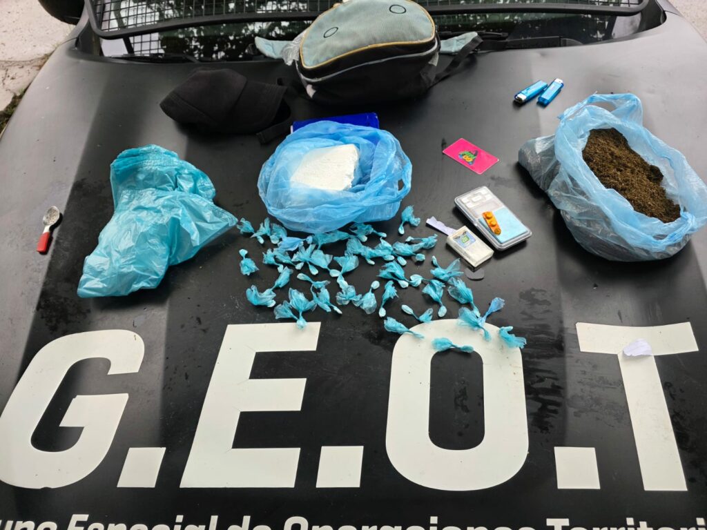 Detuvieron a un hombre con estupefacientes