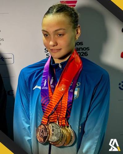 Cecilia Dieleke, la nadadora argentina de 16 años que hizo historia Cecilia Dieleke, de 16 años, hizo historia en los Juegos Suramericanos de Santa Fe 2026 con siete medallas y tres récords del certamen, pero asegura que su prioridad sigue siendo disfrutar cada competencia.