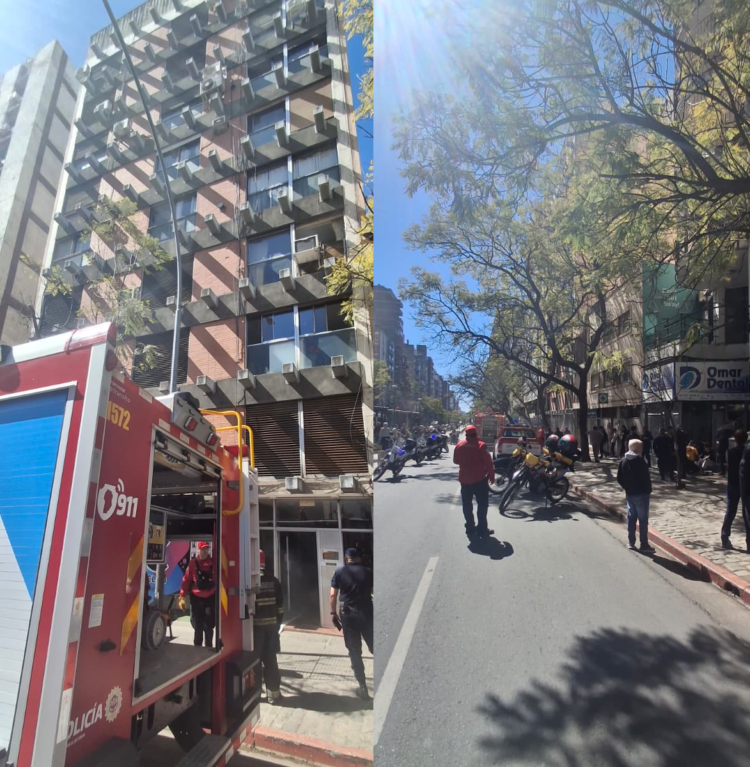 Controlaron un incendio en un edificio de Boulevard Chacabuco Boulevard Chacabuco al 231.