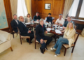 La mesa política se reúne en Casa Rosada.