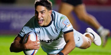 Santiago Carreras y un try que ya es candidato a ser el mejor de la temporada en Inglaterra Carreras