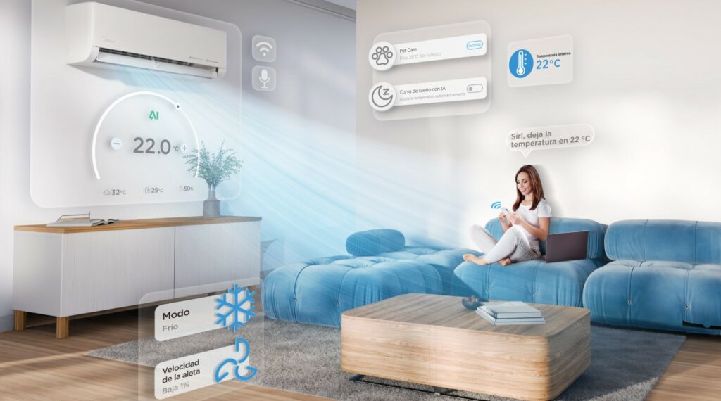 Llega un aire acondicionado que aprende los hábitos del hogar para ahorrar energía