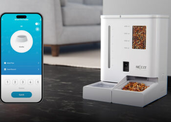Llega un dispenser inteligente de comida y agua para mascotas con cámara integrada