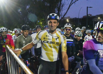 Scaloni compitió en los 129 km del Gran Fondo Buenos Aires