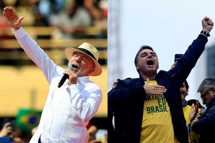 Flávio Bolsonaro tomó la delantera en los primeros datos del TSE.