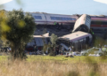 Tragedia en España: al menos 68 muertos tras el choque de dos trenes Imagen de la colisión de trenes en Toledo ocurrida este 28 de octubre. (ANSA)