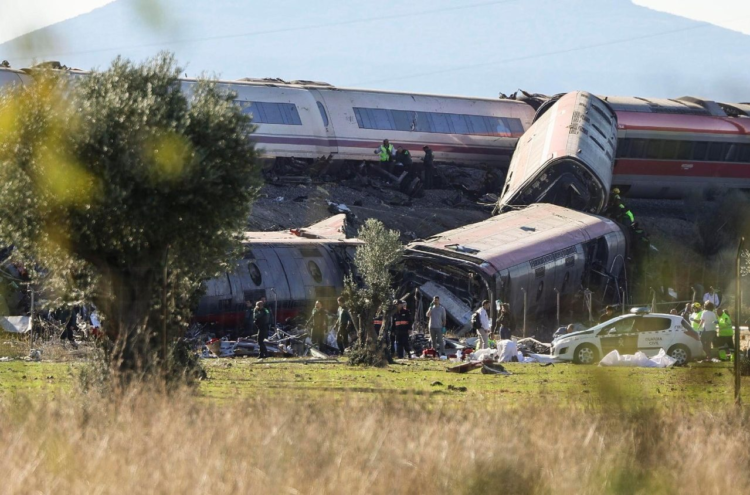 Imagen de la colisión de trenes en Toledo ocurrida este 28 de octubre. (ANSA)
