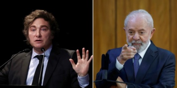 Presidentes Javier Milei, de la Argentina, y Luis Inacio Da Silva, de Brasil.