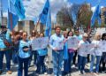 Movilización de UEPC por el femicidio de Nancy Godoy, la docente rural de Corrientes. Foto: prensa UEPC.