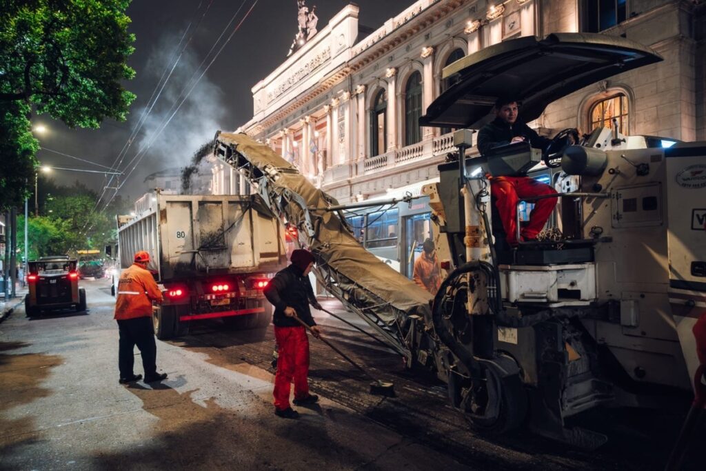 Obras viales: comienzan los trabajos nocturnos en Humberto Primo y Sarmiento