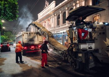 Obras viales: comienzan los trabajos nocturnos en Humberto Primo y Sarmiento