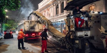 Obras viales: comienzan los trabajos nocturnos en Humberto Primo y Sarmiento