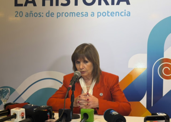 La senadora Patricia Bullrich.