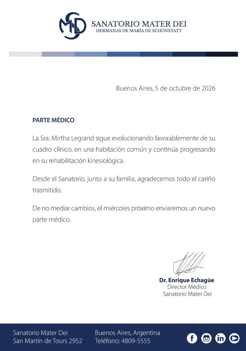 Parte médico.
