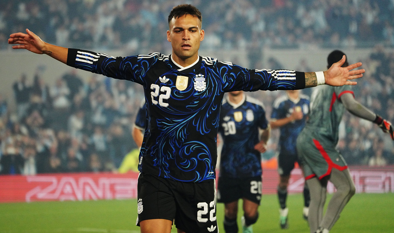 Lautaro Martínez marcó el primero de la goleada.