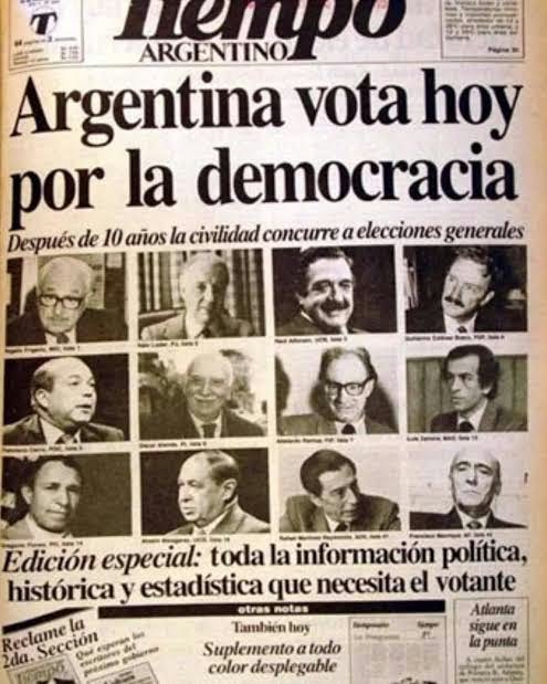 Los candidatos olvidados del octubre del ‘83 Foto de archivo.