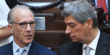 Carlos Rosenkrantz y Horacio Rosatti, dos de los tres ministros de la CSJN.