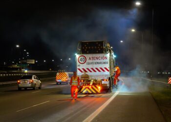 Las cuadrillas avanzan en el anillo vial mediante tres frentes de trabajo.
