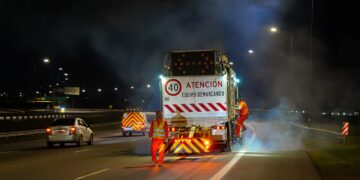 Las cuadrillas avanzan en el anillo vial mediante tres frentes de trabajo.