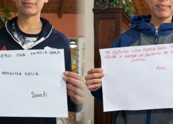 Santi y Axel buscan una familia que los adopte juntos en Córdoba