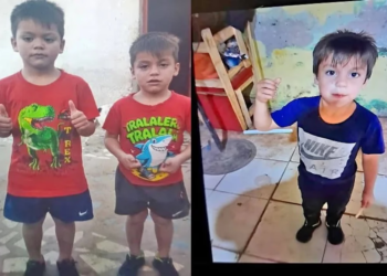 Los menores fueron identificados como Bairon Sebastián Valdez, de 5 años; Román Bautista Valdez, de 4; y su primo Josué Cáceres, de 4.