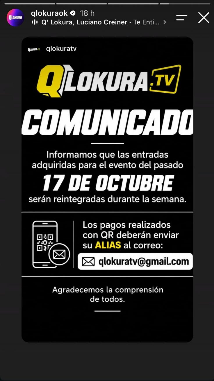 Nico Sattler habló tras su descompensación y la suspensión del baile de Q’ Lokura Nico Sattler habló tras su descompensación y la suspensión del baile de Q’ Lokura